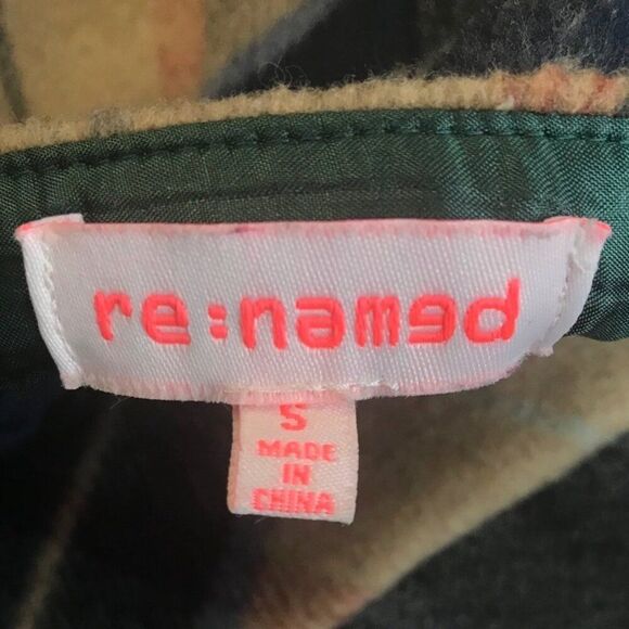 RE:NAMED Classic Plaid Mini Skirt Sz S A-Line Multicolor Retro 90s Preppy - Picture 3 of 5